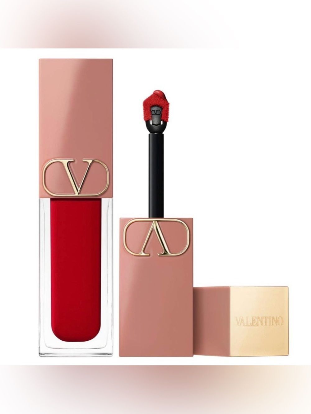 VALENTINO Liquirosso 2 in 1 Soft Matte Liquid Lipstick & Blush Color: 22A